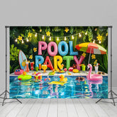 Aperturee - Aperturee Lovely Sweet Hawaiian Summer Pool Party Backdrop